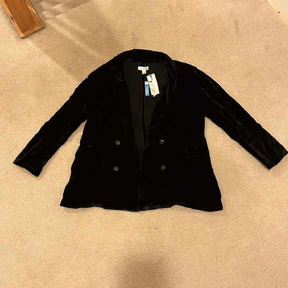 Jackets & Blazers - Black Velvet Blazer